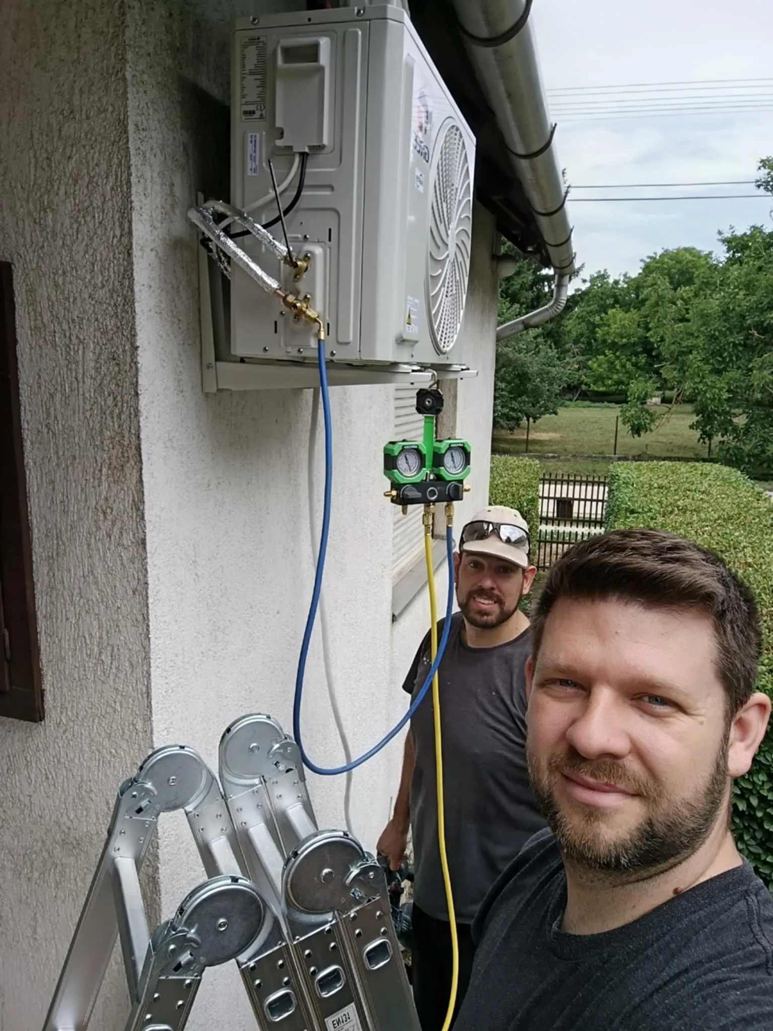 Klímaszerelés - Külső egység szerelése